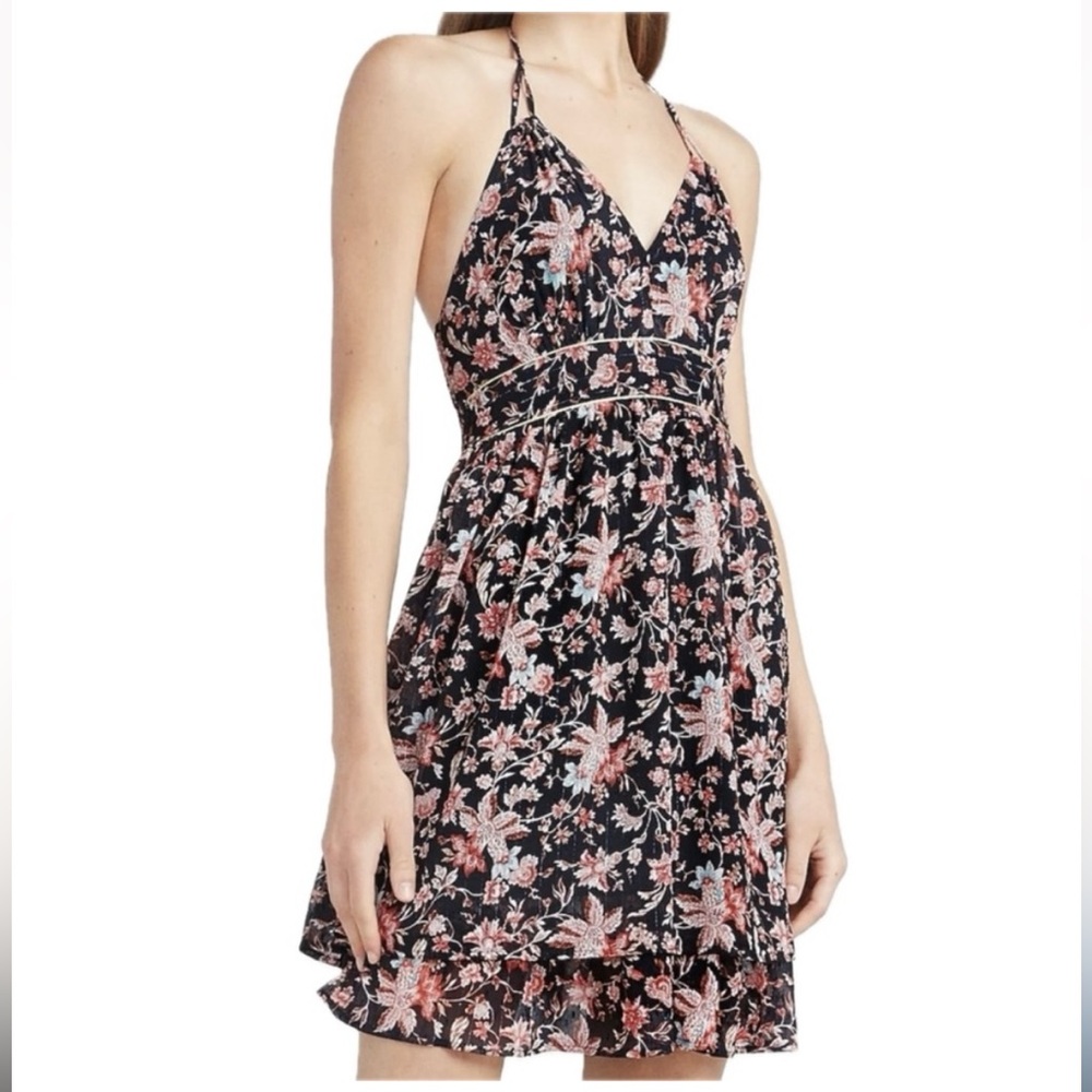 Floral metallic dress. Size medium. NWTs.